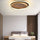 Nordic Minimalist Walnut LED Flush Mount Ceiling Light