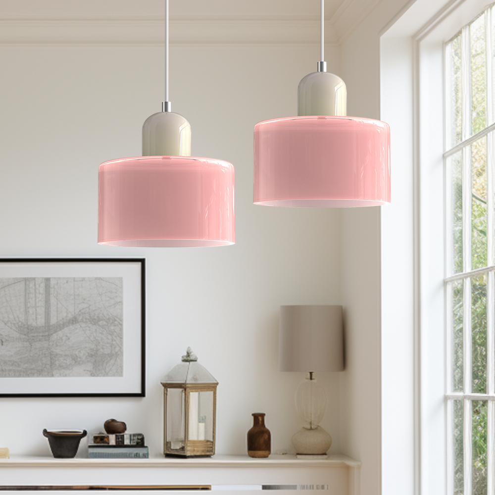 Bauhaus liten glasspendel lampe