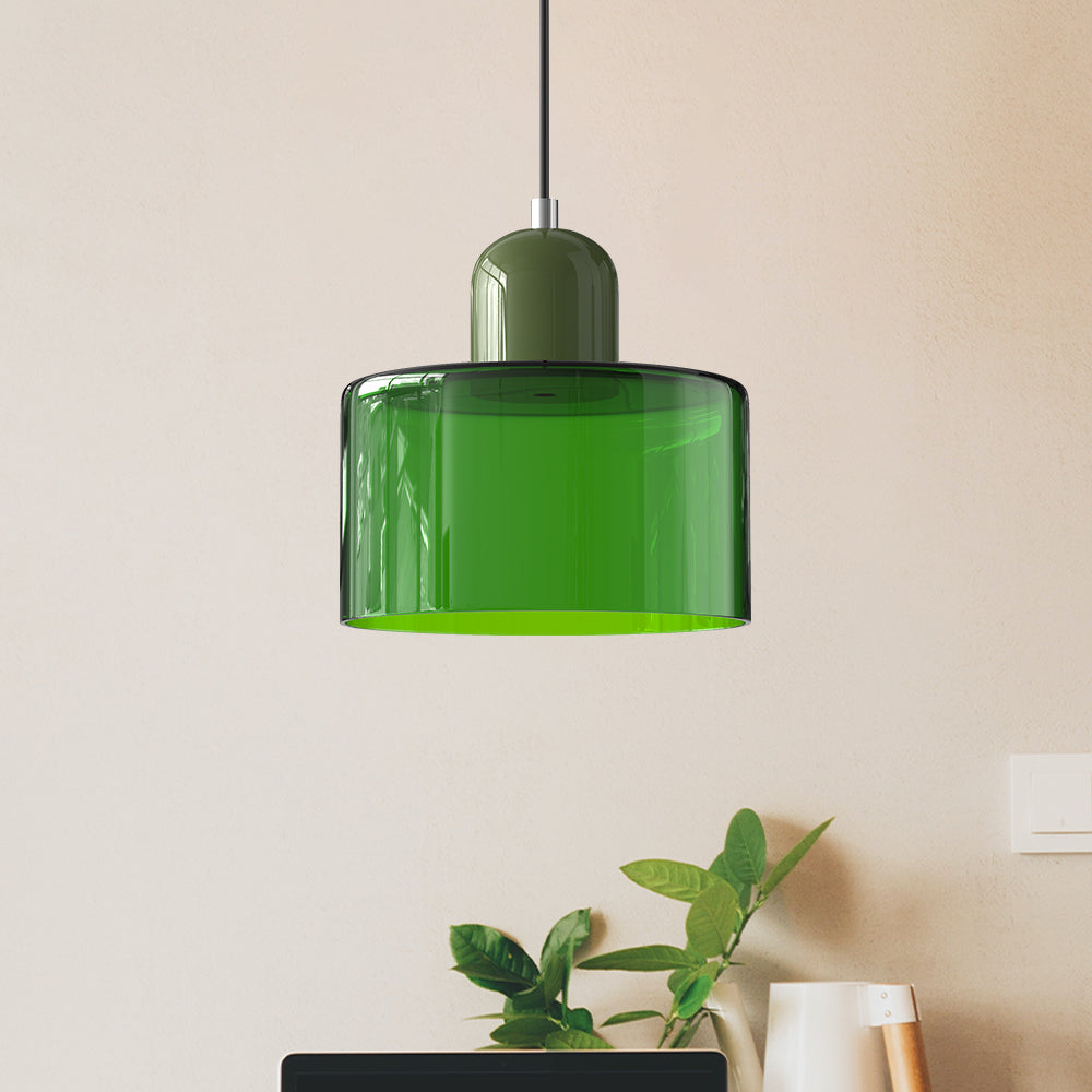 Bauhaus liten glasspendel lampe
