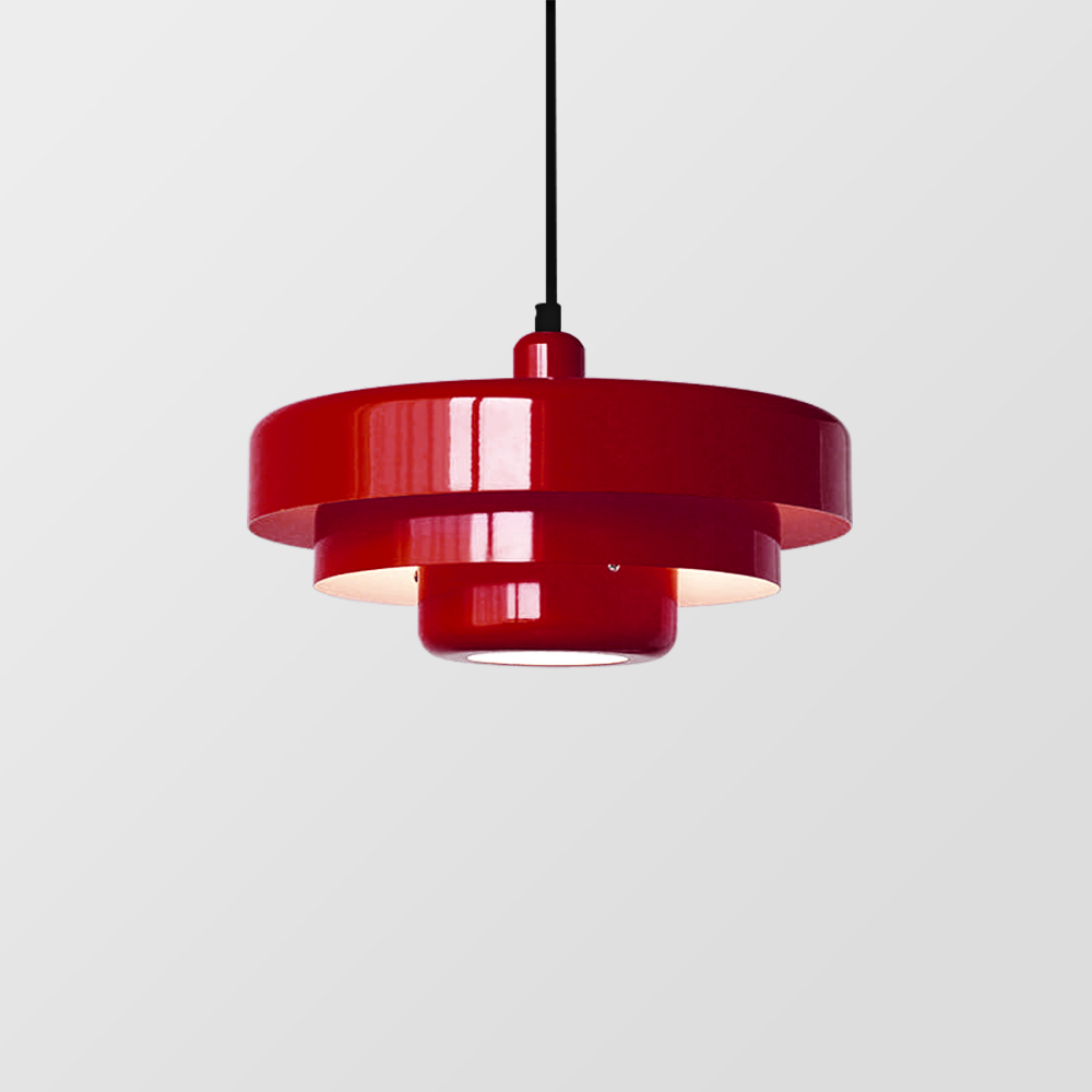 Middelaldersk jern retro enkelt hode Bauhaus hengelampe