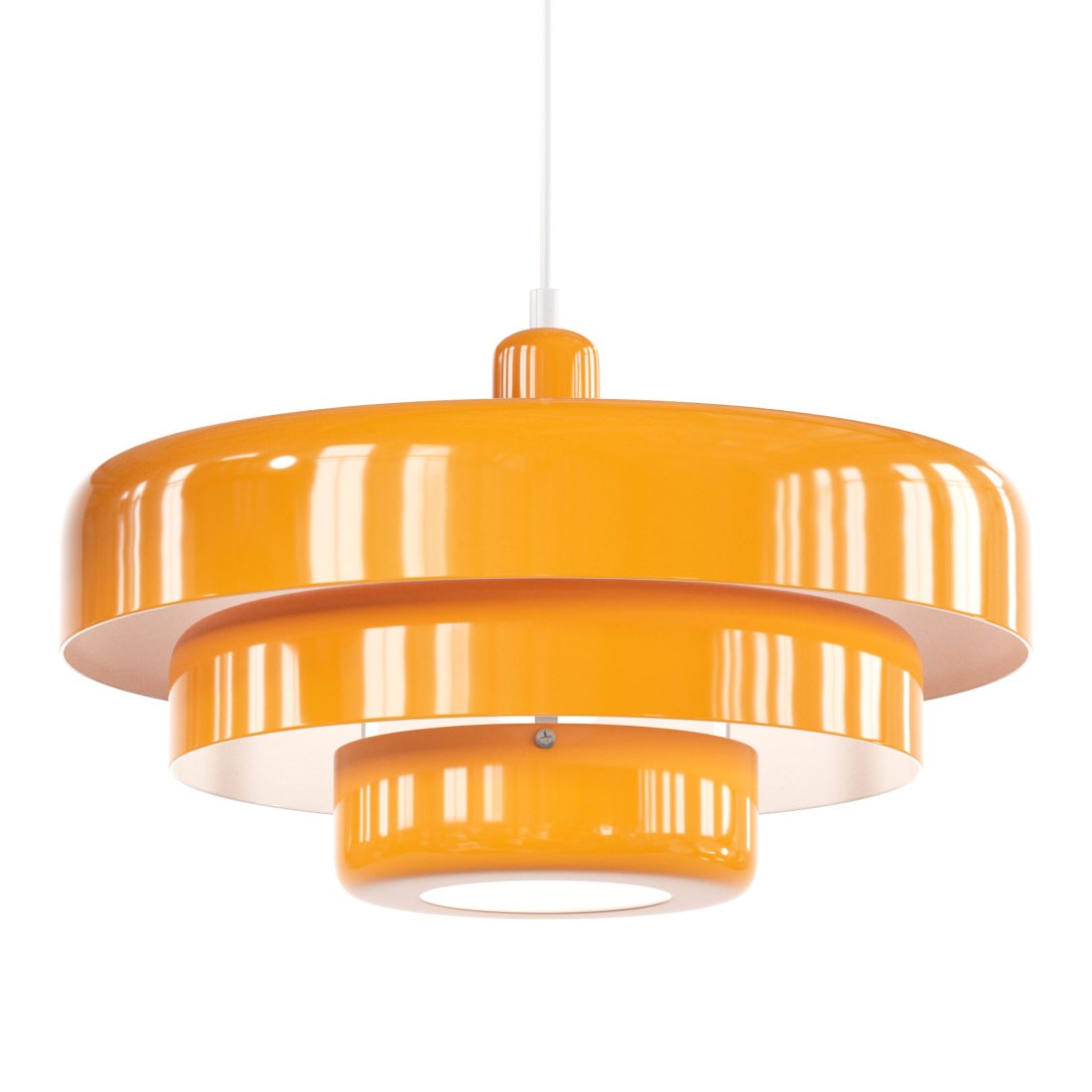 Middelaldersk jern retro enkelt hode Bauhaus hengelampe