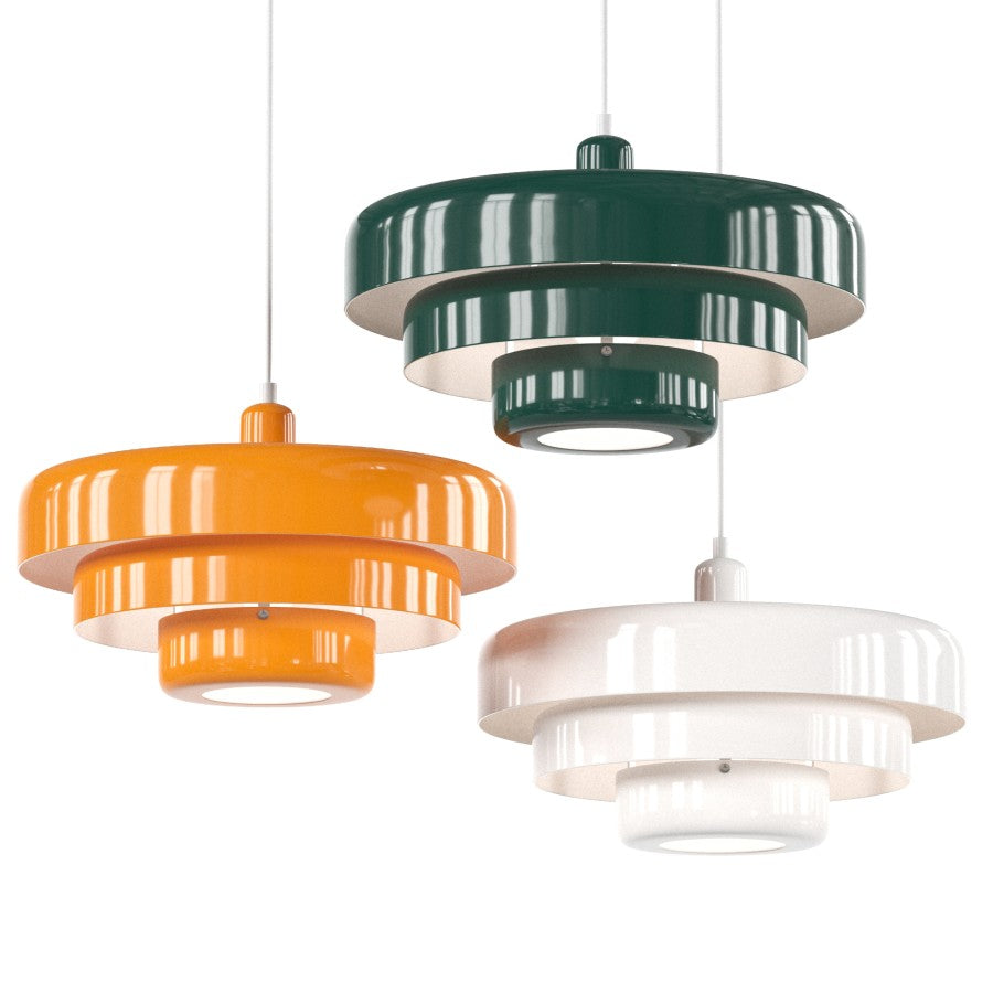 Middelaldersk jern retro enkelt hode Bauhaus hengelampe