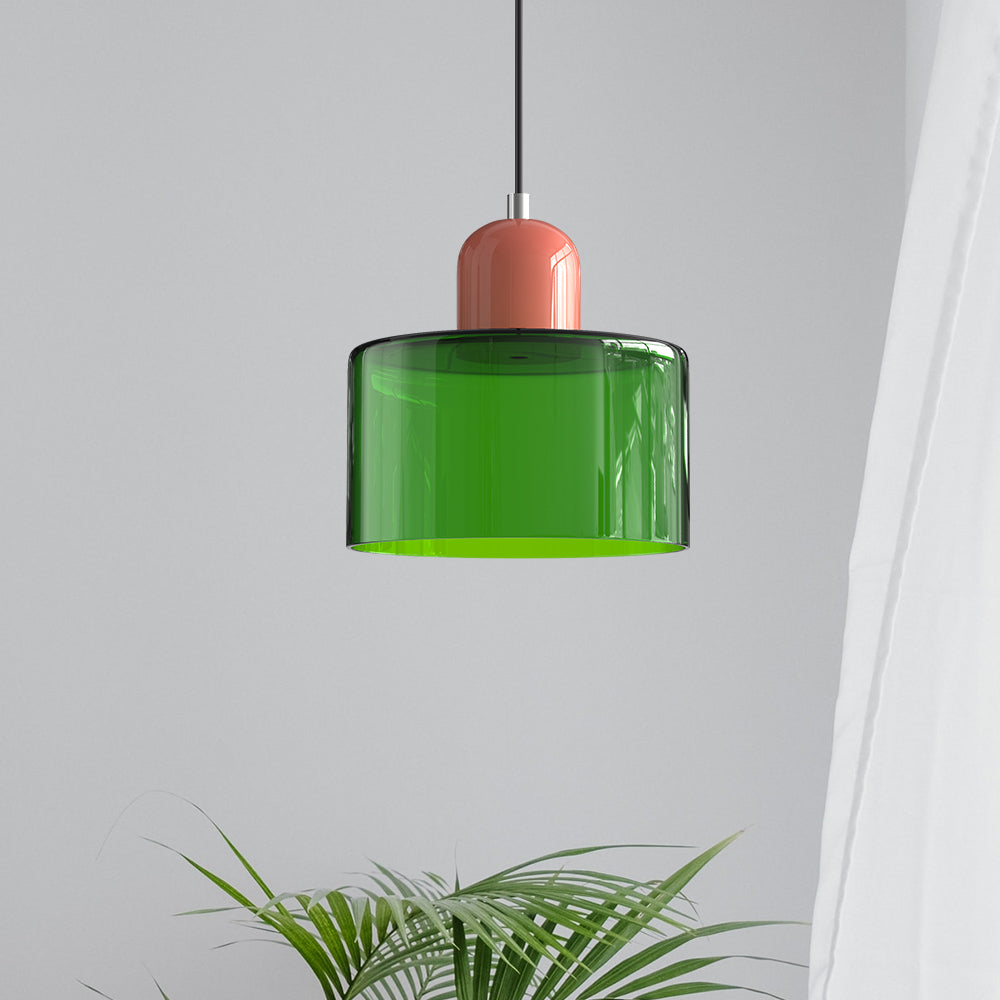 Bauhaus liten glasspendel lampe