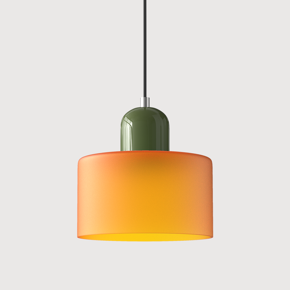 Bauhaus liten glasspendel lampe