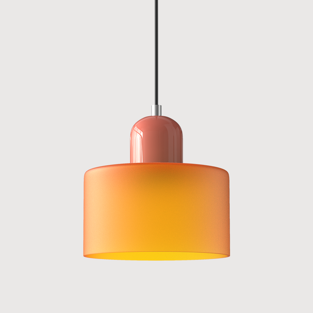 Bauhaus liten glasspendel lampe