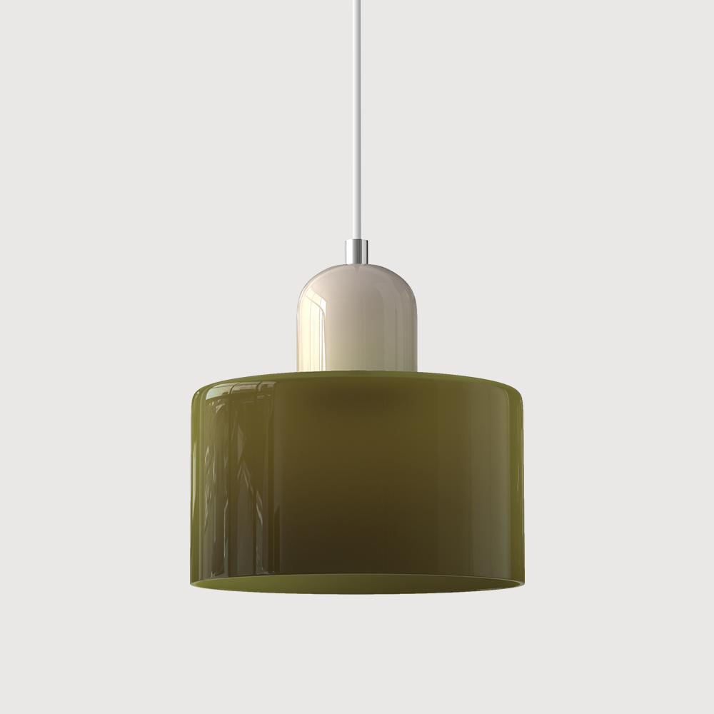 Bauhaus liten glasspendel lampe