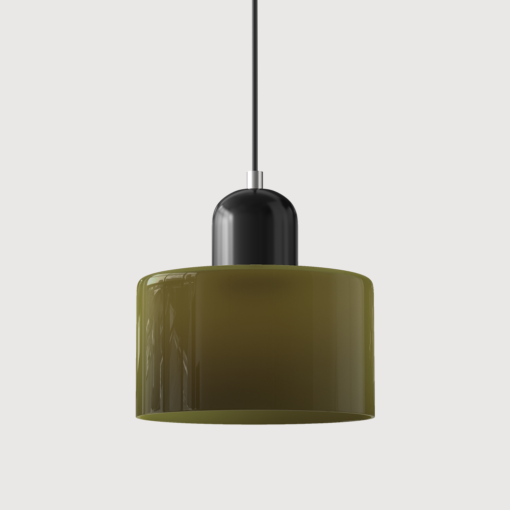 Bauhaus liten glasspendel lampe