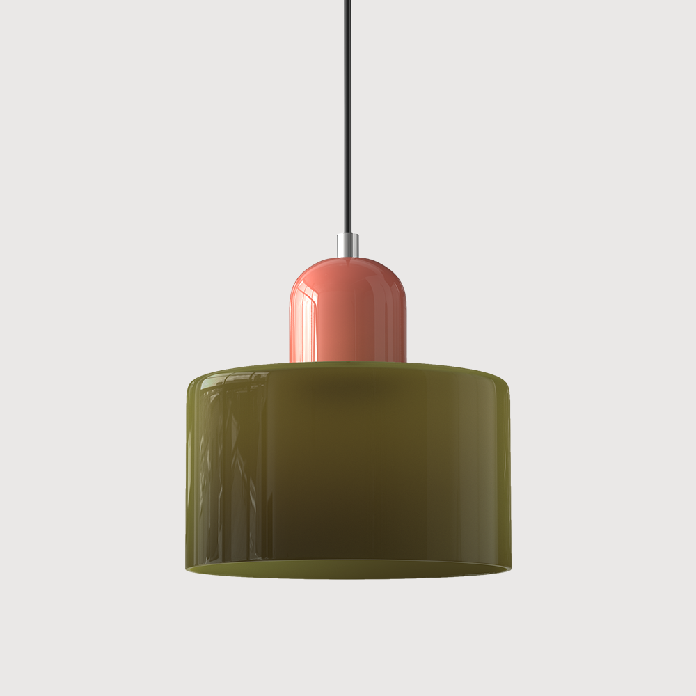 Bauhaus liten glasspendel lampe
