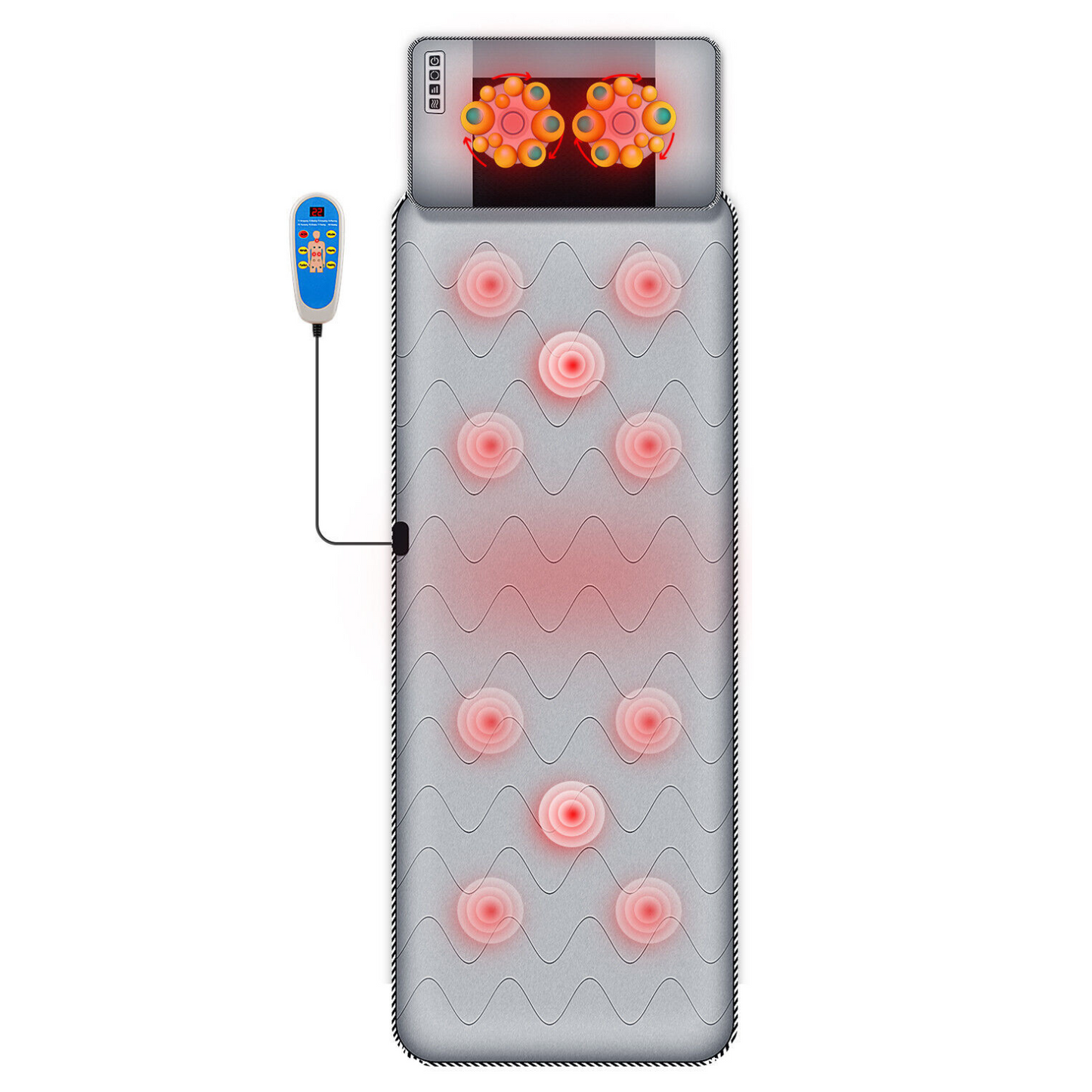 Matelas de massage électrique portable chauffant pour tout le corps