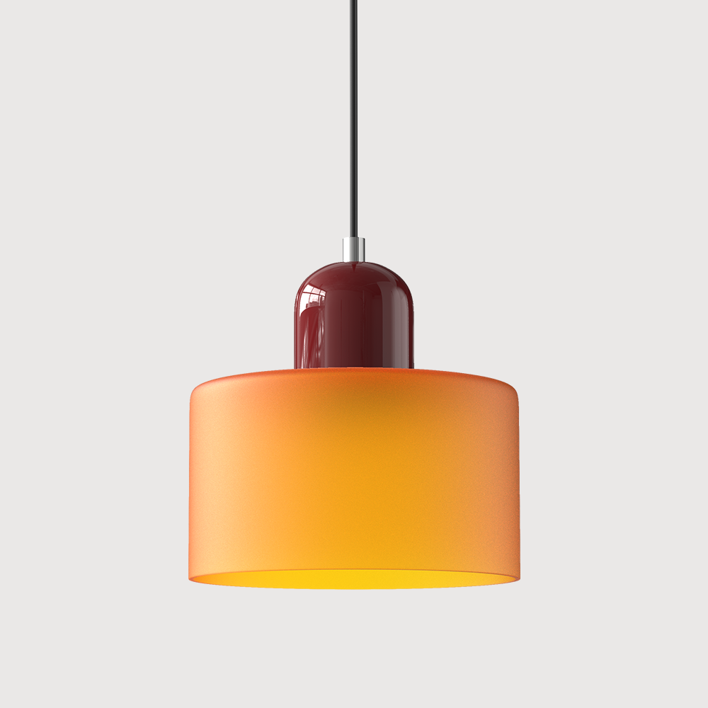 Bauhaus liten glasspendel lampe