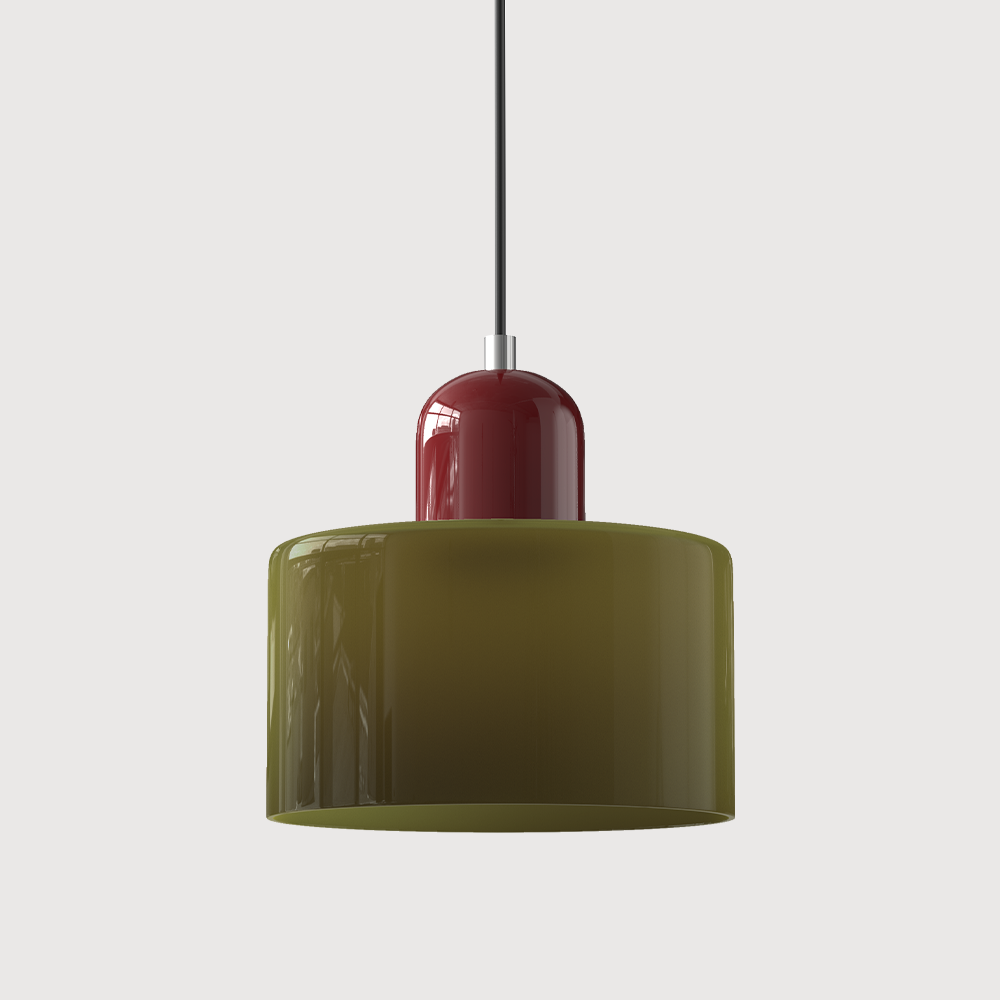 Bauhaus liten glasspendel lampe