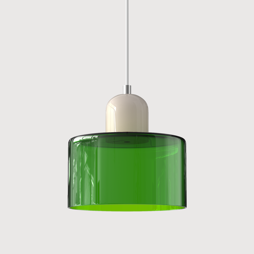 Bauhaus liten glasspendel lampe