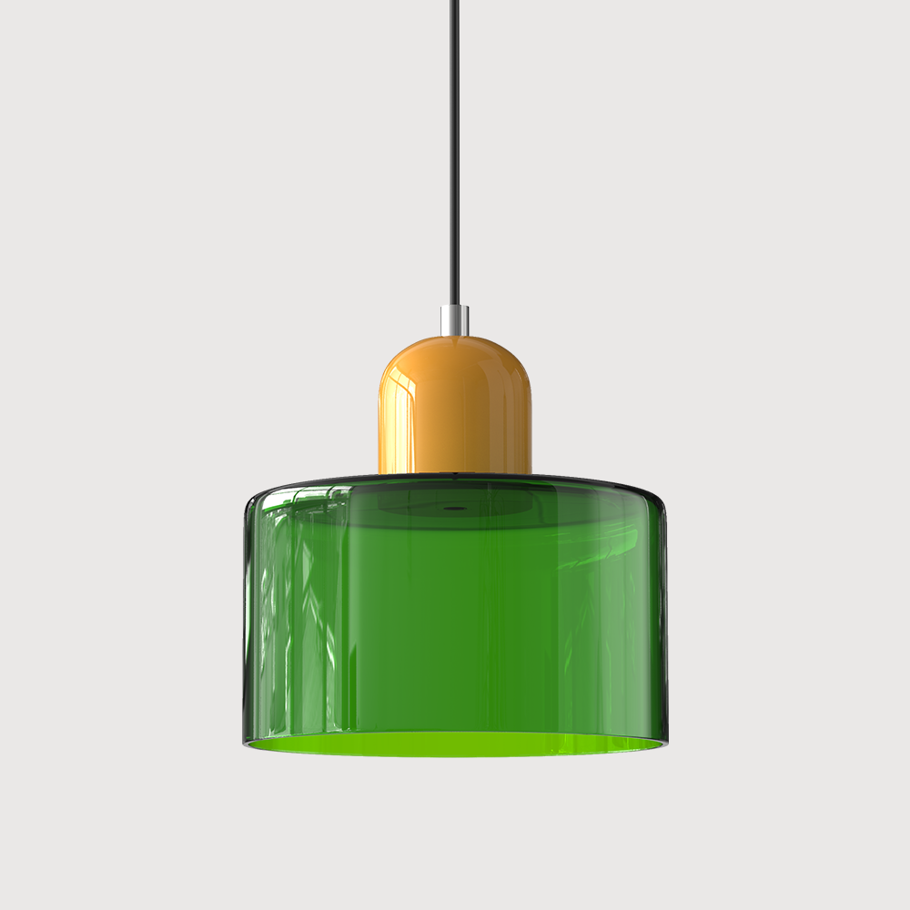 Bauhaus liten glasspendel lampe