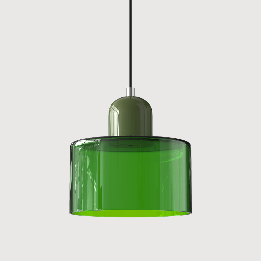 Bauhaus liten glasspendel lampe