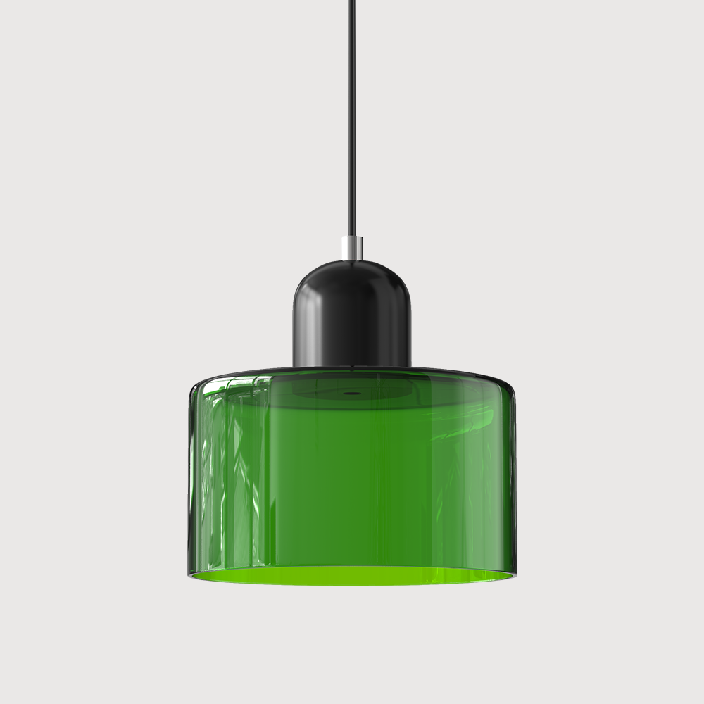 Bauhaus liten glasspendel lampe
