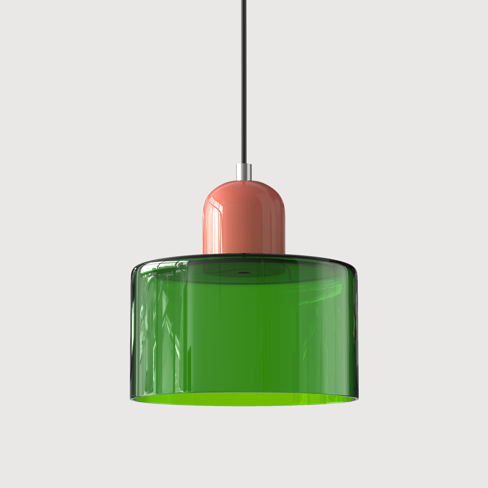 Bauhaus liten glasspendel lampe
