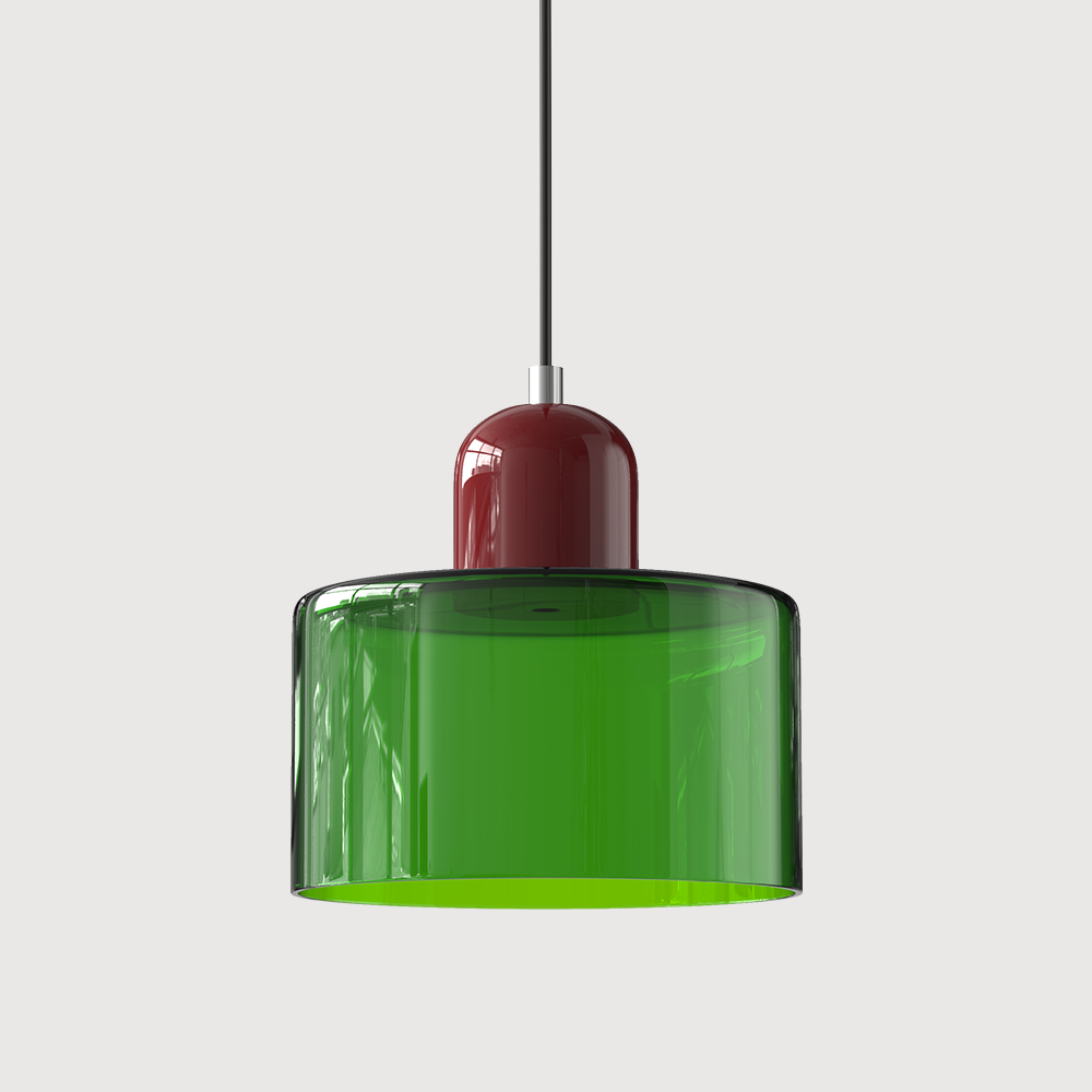 Bauhaus liten glasspendel lampe