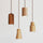 Suspension cylindrique en bois minimaliste petite