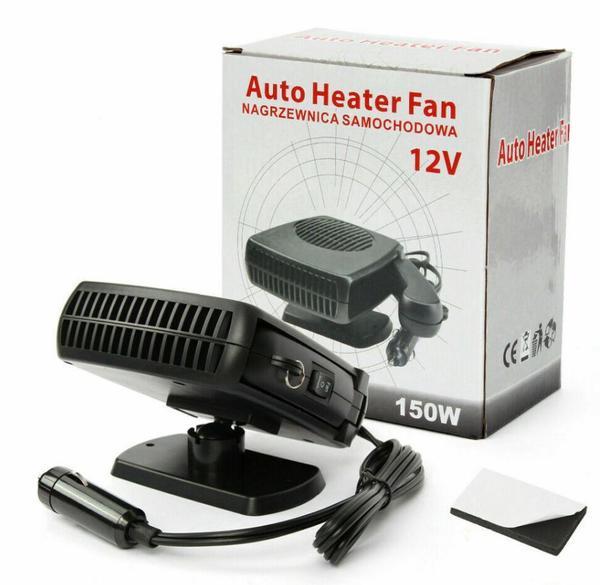 Dégivreur de pare-brise Chauffage Ventilateur - Sèche-voiture 2 en 1 Mini Dégivreur Électrique de Pare-brise et Démisteur 12V