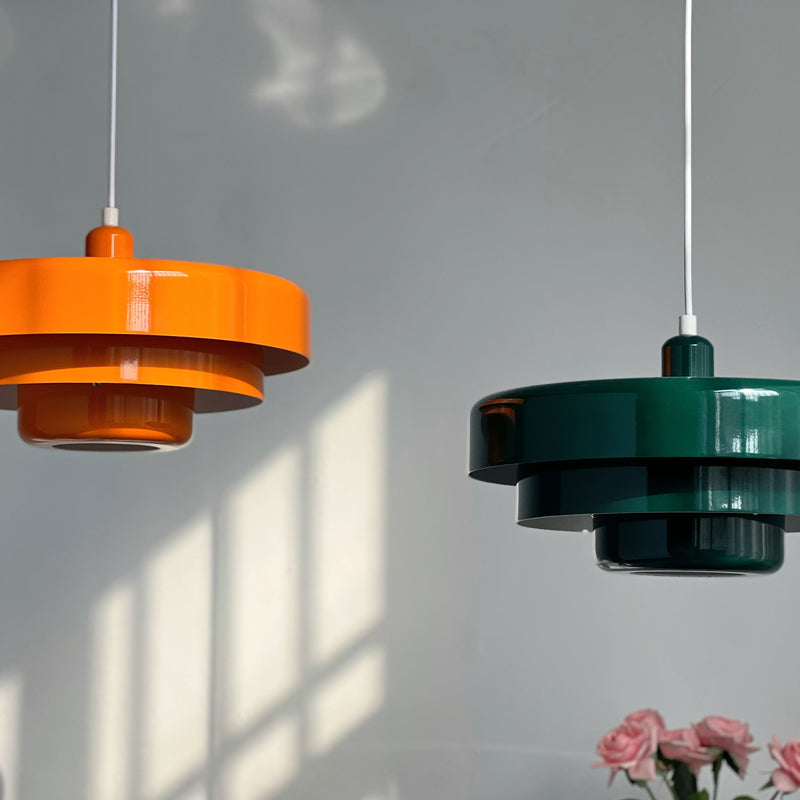 Middelaldersk jern retro enkelt hode Bauhaus hengelampe