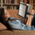 Lampe de lecture sur pied avec loupe 5X pleine page