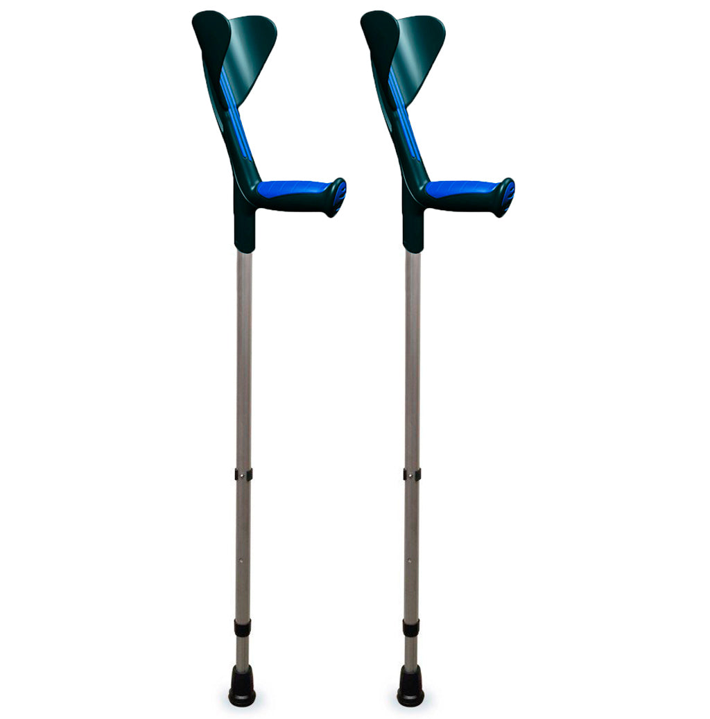 Béquilles de marche pour handicapés adultes ergonomiques et réglables pour avant-bras 2 pièces