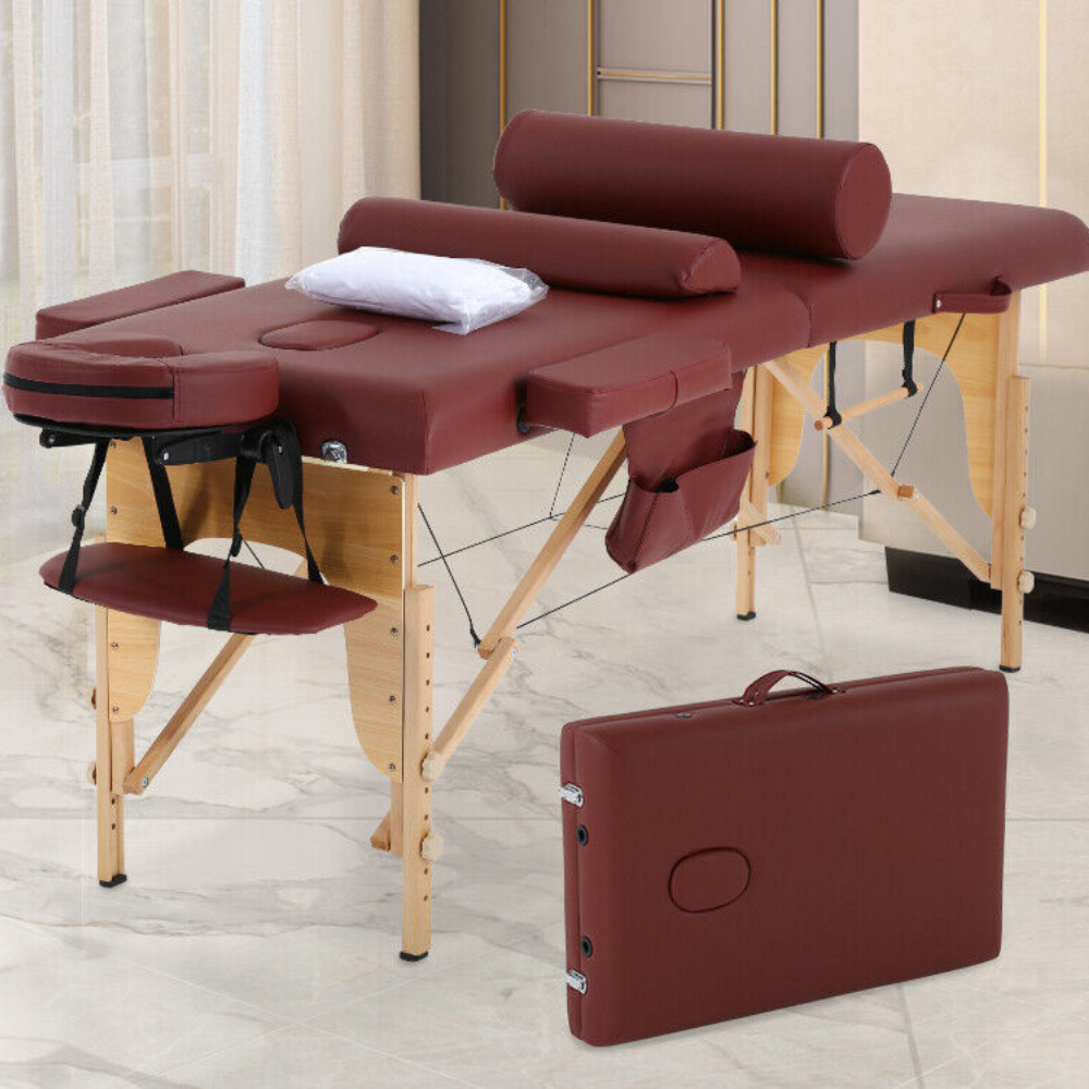 Ensemble de table de massage professionnelle pliante et robuste