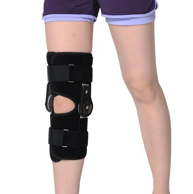 Hengslet ROM knestøtte, postoperativ knestøtte for restitusjonsstabilisering, ACL-, MCL- og PCL-skade