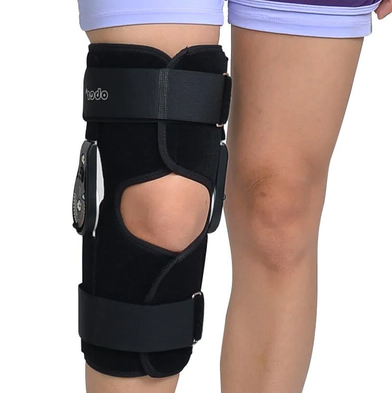 Hengslet ROM knestøtte, postoperativ knestøtte for restitusjonsstabilisering, ACL-, MCL- og PCL-skade