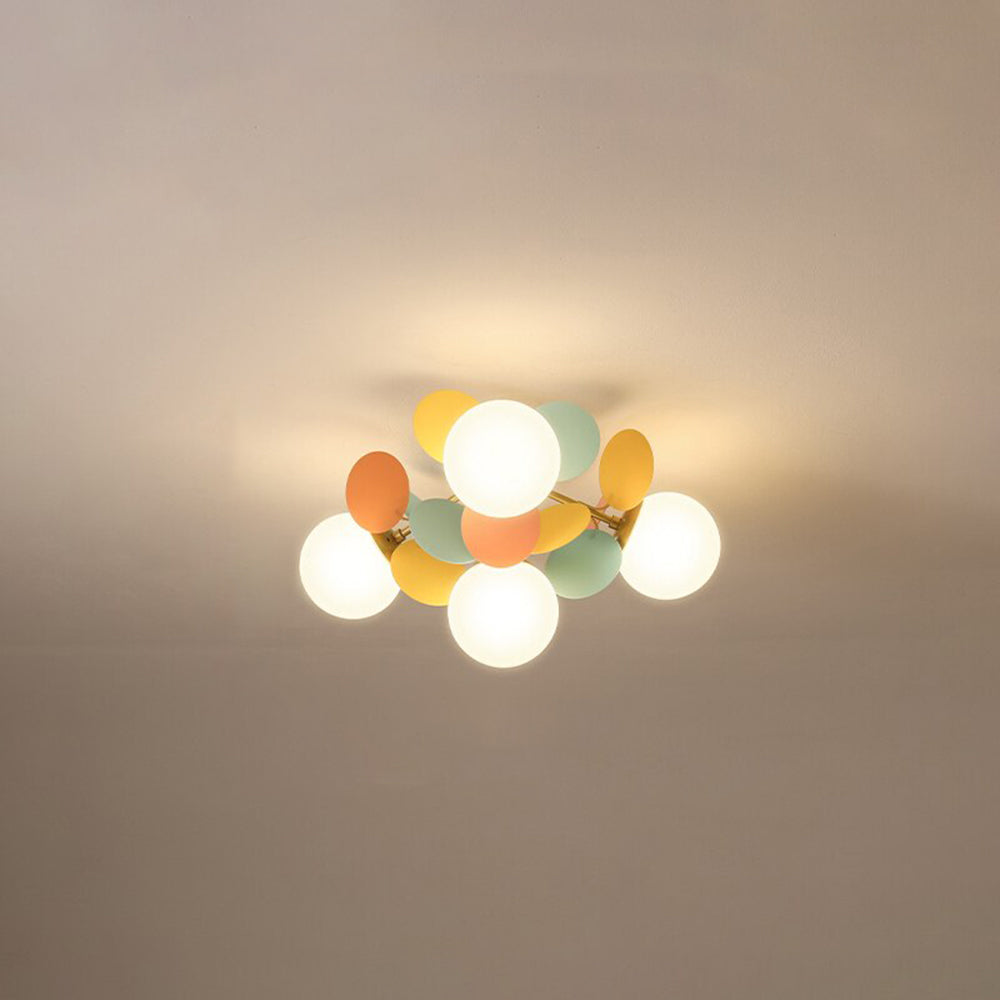 Multicolored Flower Branch Chandelier Living Room