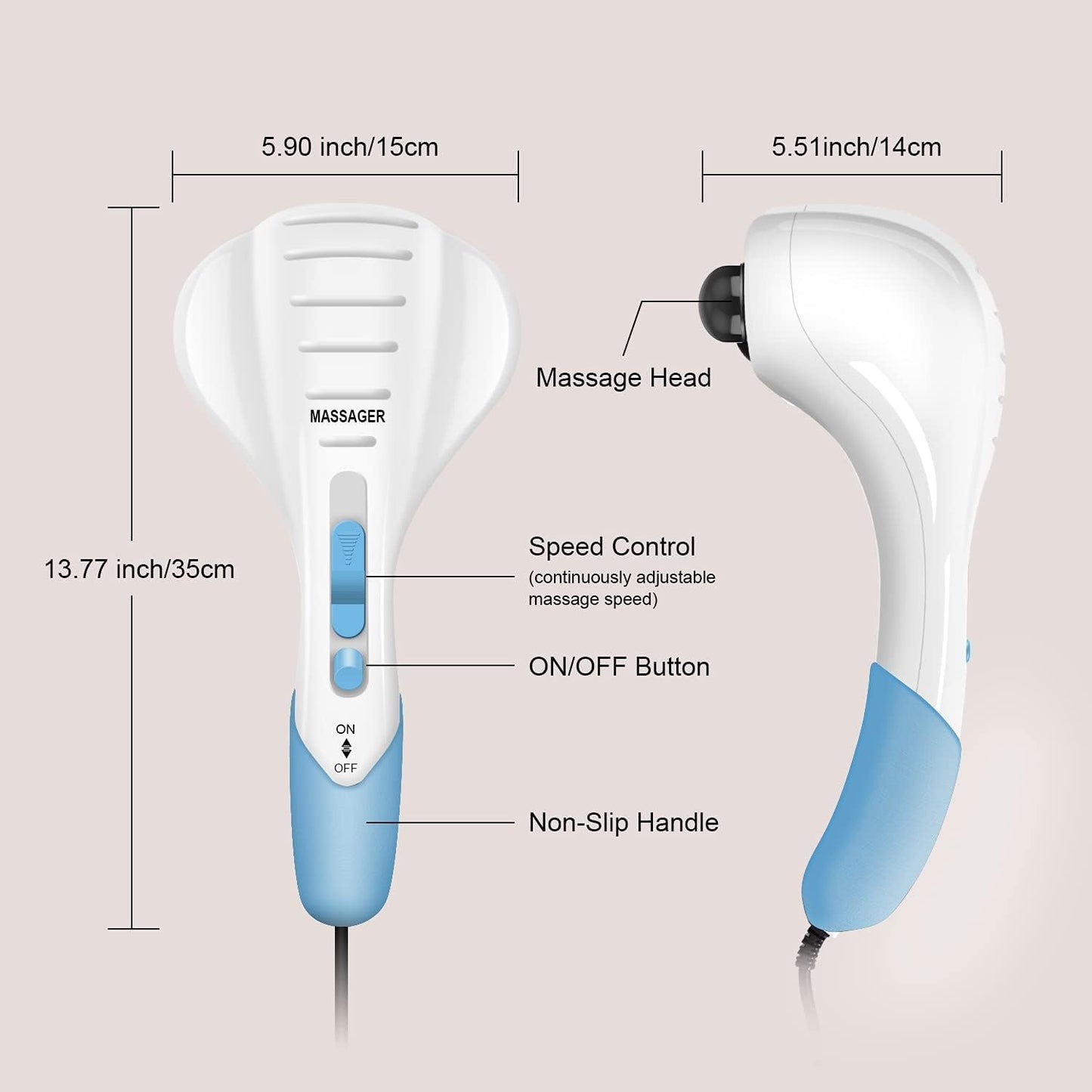 Masseuse électrique portative pour tout le corps