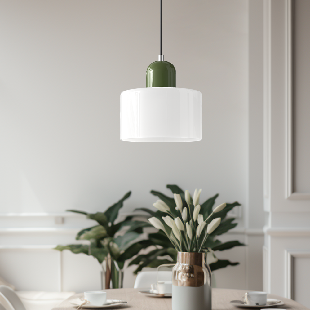 Bauhaus liten glasspendel lampe