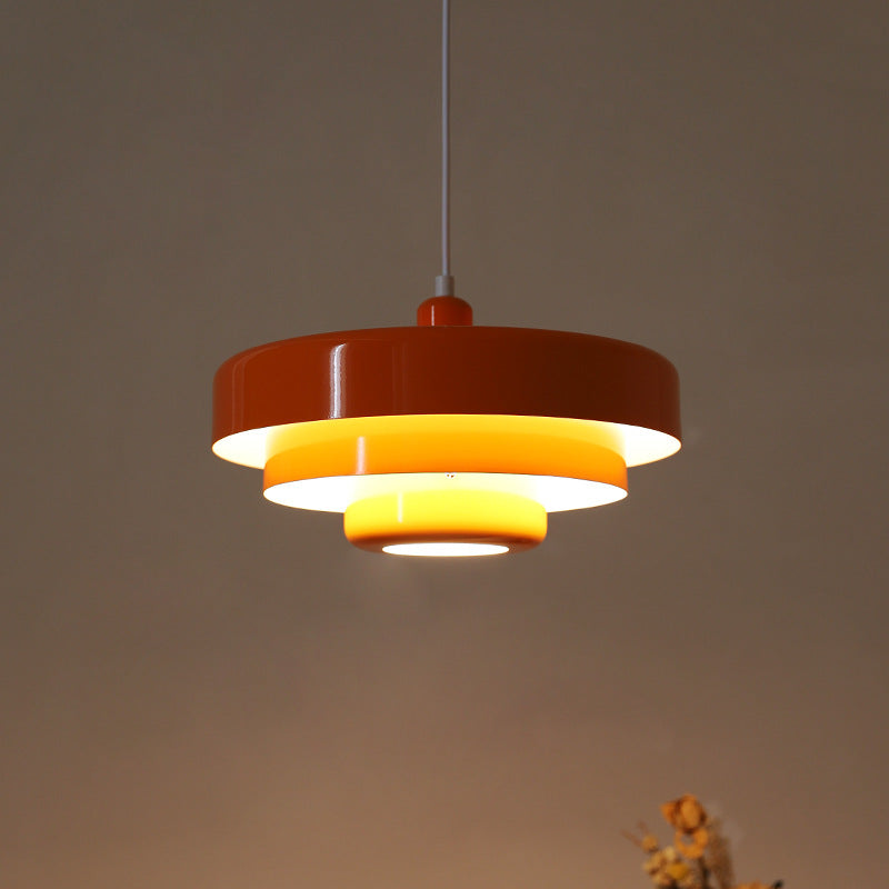 Middelaldersk jern retro enkelt hode Bauhaus hengelampe