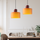 Bauhaus liten glasspendel lampe