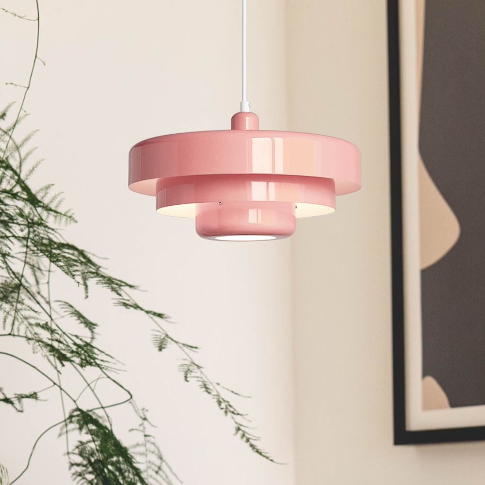 Middelaldersk jern retro enkelt hode Bauhaus hengelampe