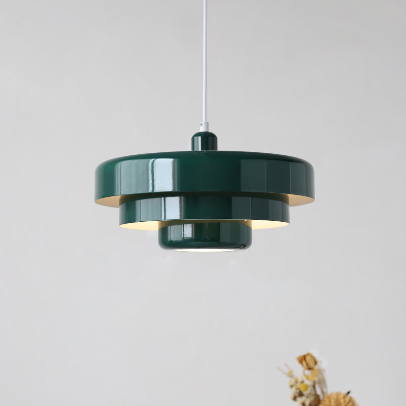 Middelaldersk jern retro enkelt hode Bauhaus hengelampe