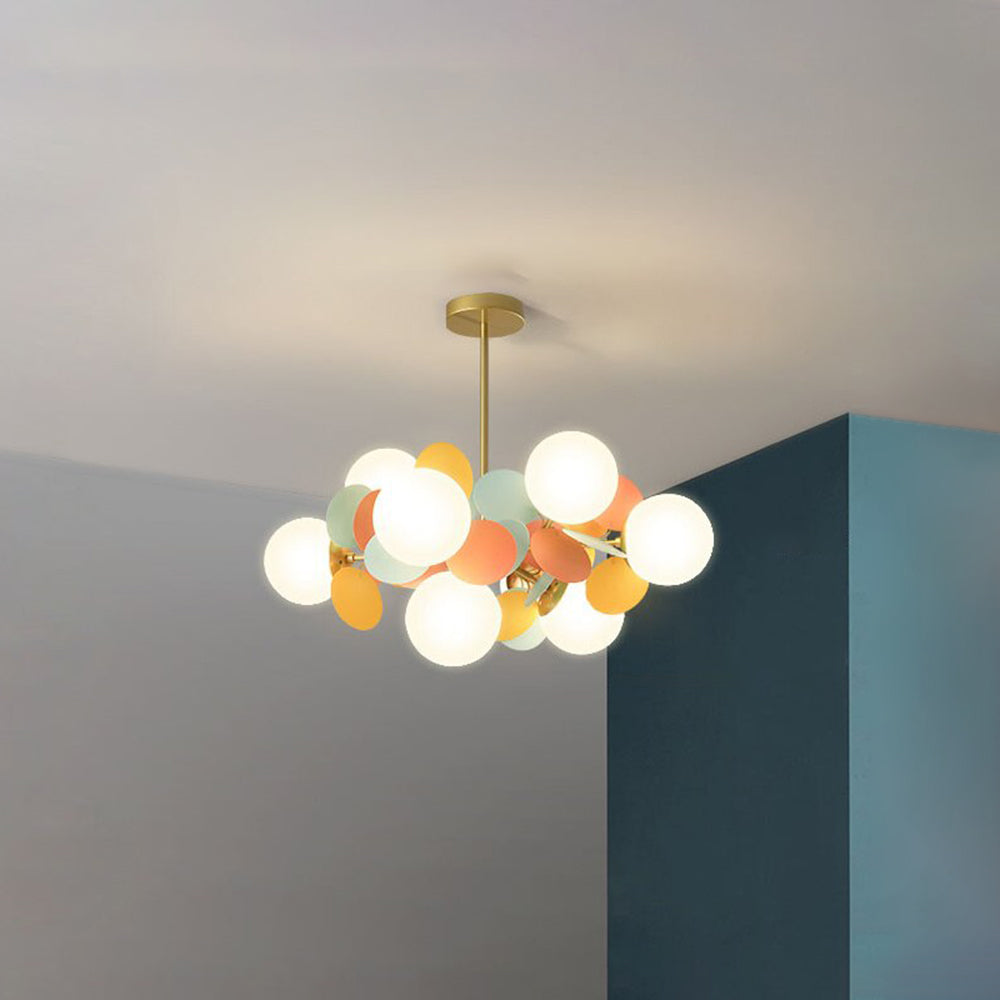 Multicolored Flower Branch Chandelier Living Room