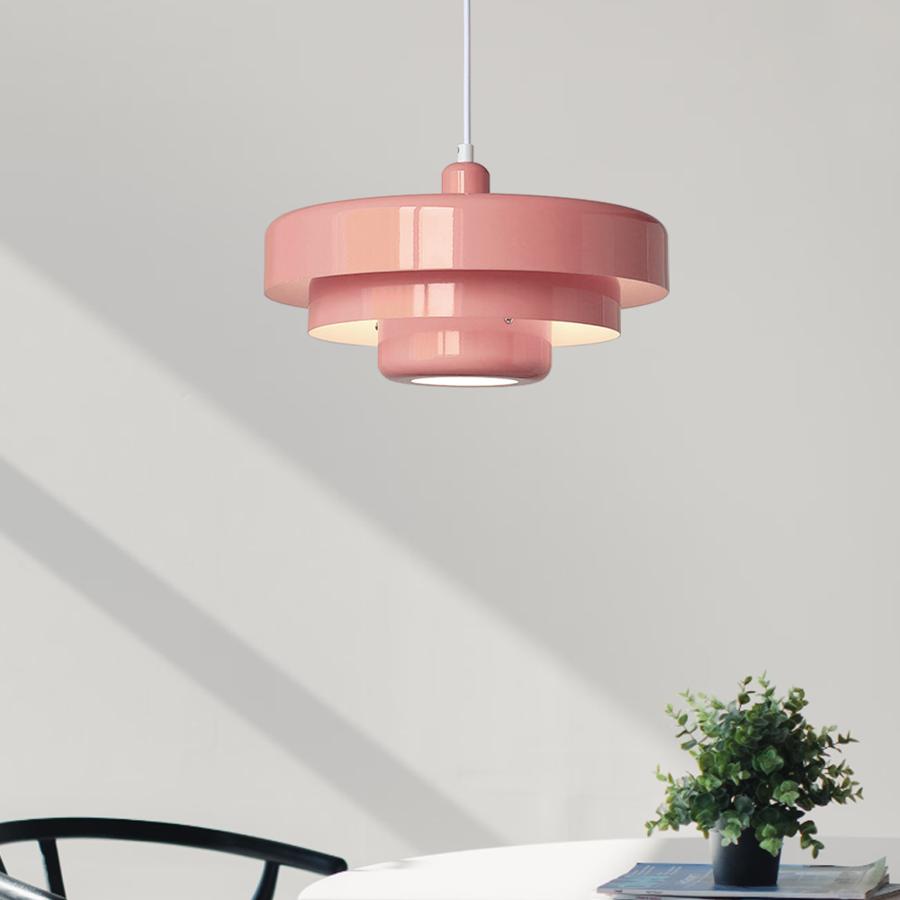 Middelaldersk jern retro enkelt hode Bauhaus hengelampe