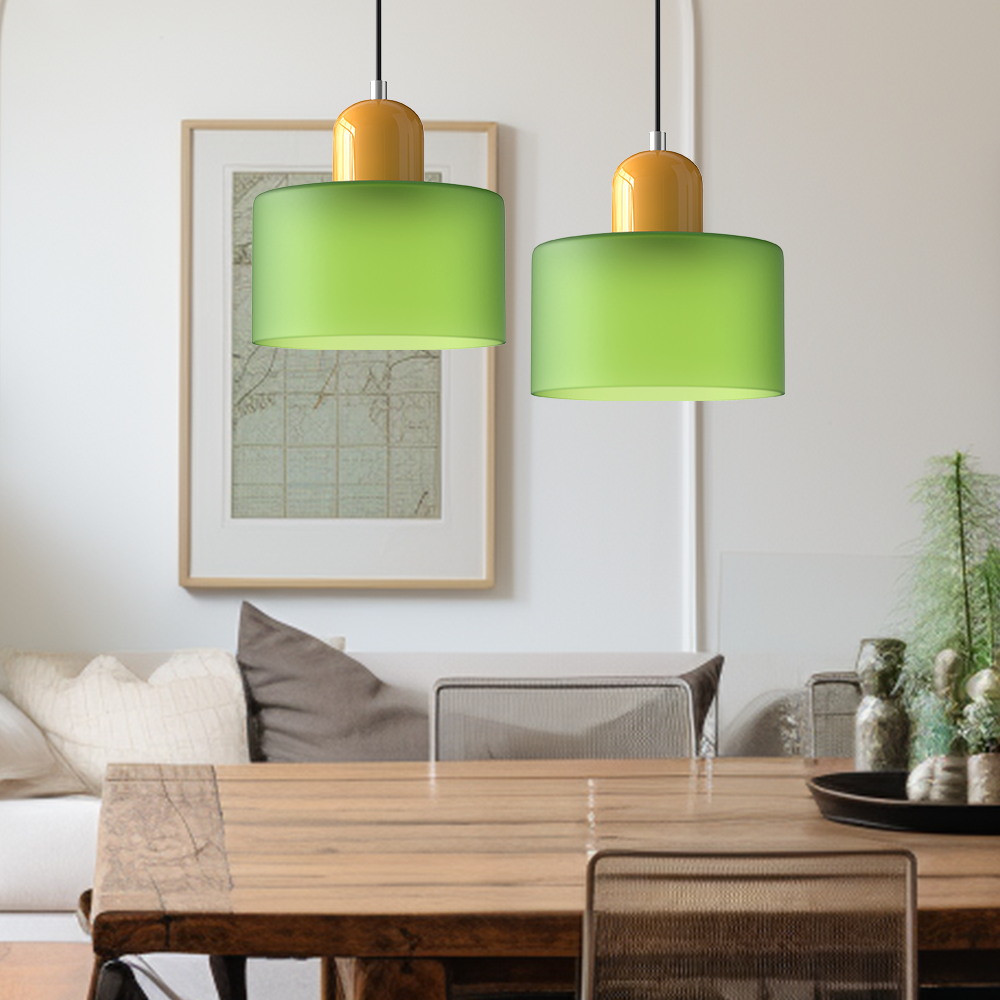 Bauhaus liten glasspendel lampe