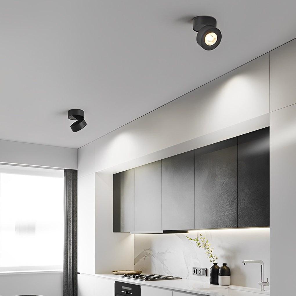 Rund sammenleggbar skandinavisk justerbar spotlight