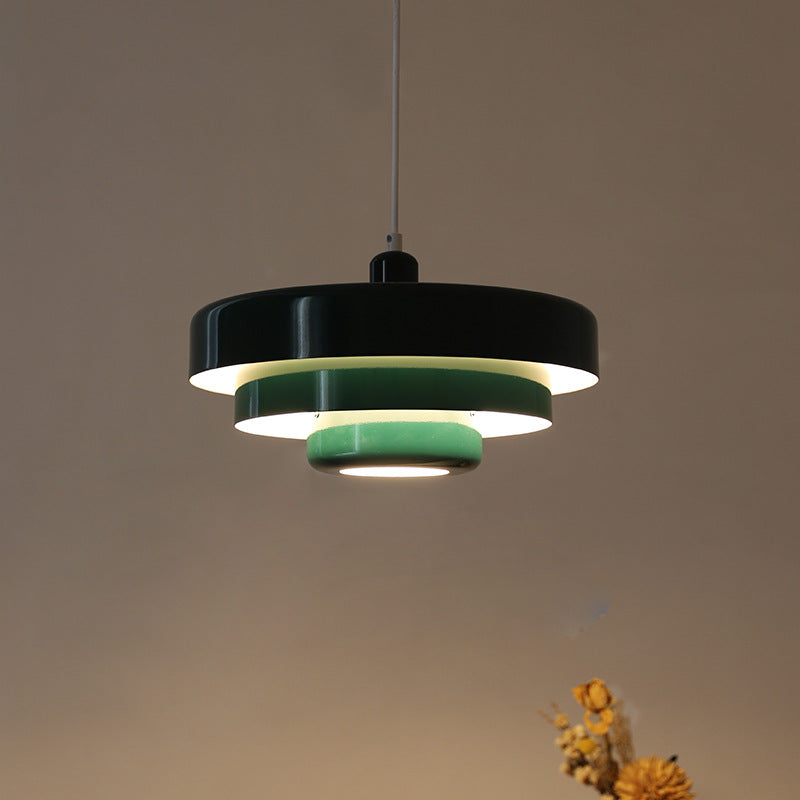 Middelaldersk jern retro enkelt hode Bauhaus hengelampe