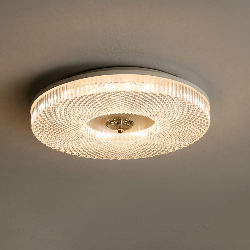 Plafonnier LED rond encastré blanc/or/doré/noir pour chambre à coucher