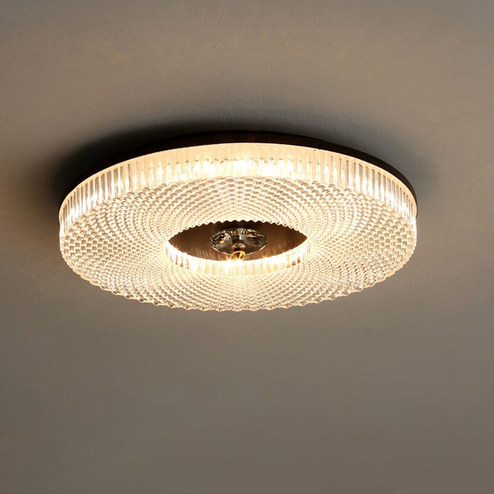 Plafonnier LED rond encastré blanc/or/doré/noir pour chambre à coucher