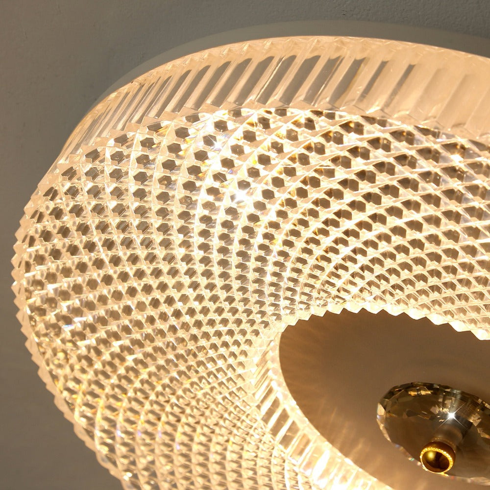 Plafonnier LED rond encastré blanc/or/doré/noir pour chambre à coucher