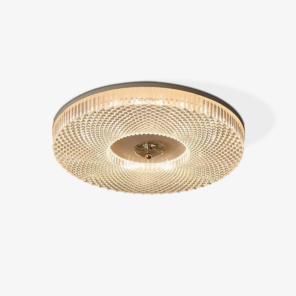 Plafonnier LED rond encastré blanc/or/doré/noir pour chambre à coucher