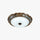 Innfelt taklampe, messing/harpiks