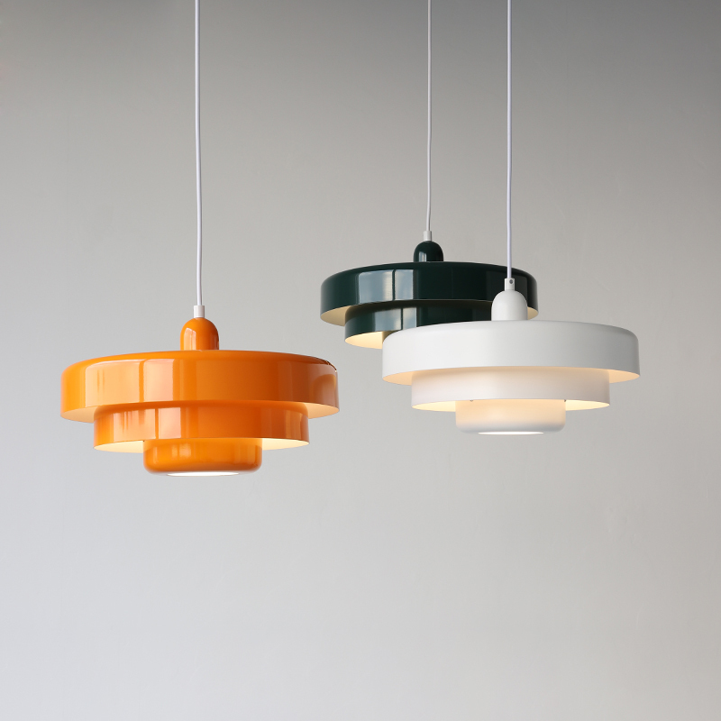 Middelaldersk jern retro enkelt hode Bauhaus hengelampe