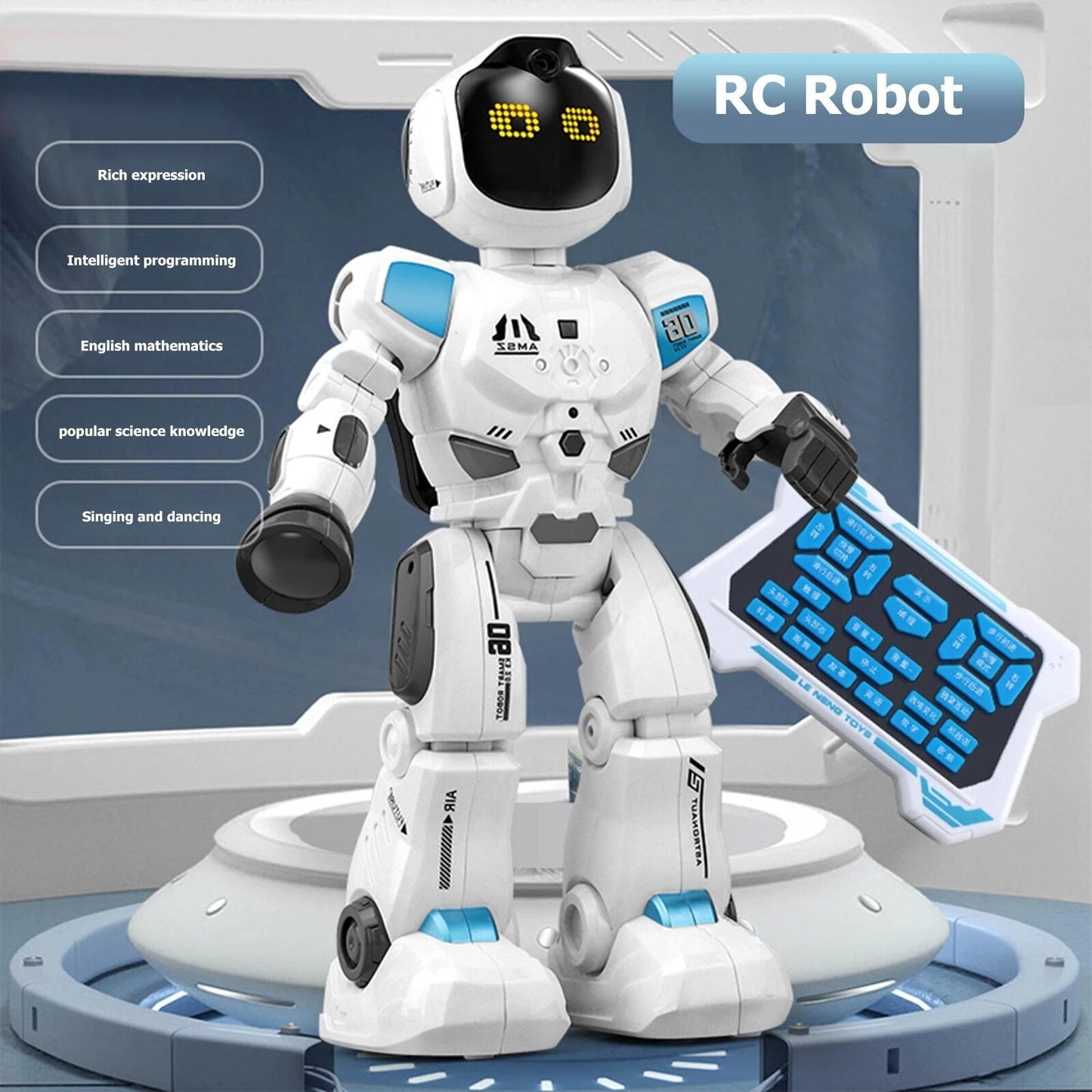 New Smart Robot Toy With LED Light - Programming Singing And Dancing Toy