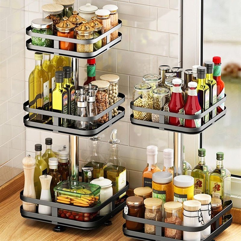 RotatingRack - Multifunctional Storage Rack - Optimized Space - Innovative Design