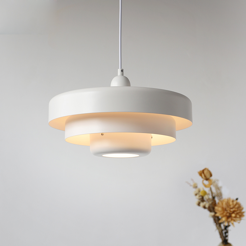 Middelaldersk jern retro enkelt hode Bauhaus hengelampe